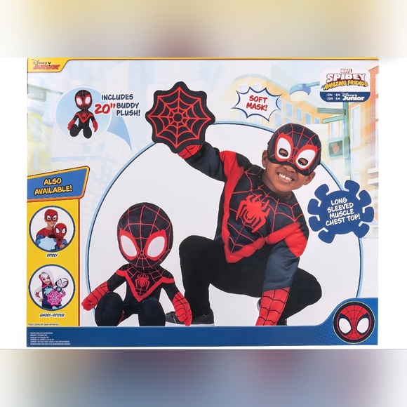 Marvel Spidey Amazing Friends Kids Costume Set - Red and Black - Picture 2 of 5
